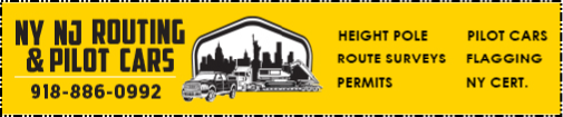NY NJ Routing & Pilot Cars advertisement