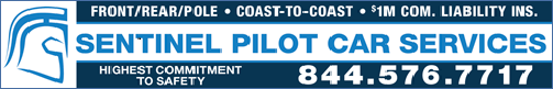 Sentinel Pilot Car Services advertisement